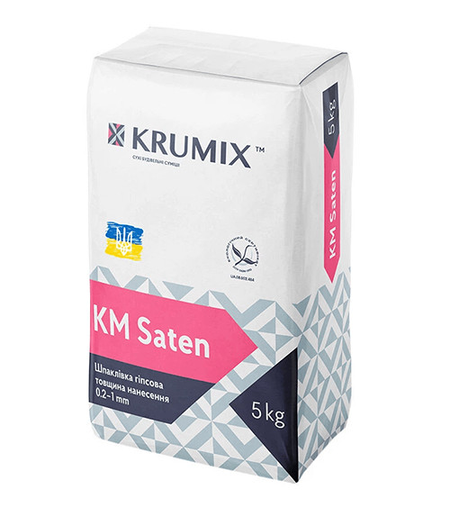 Шпаклівка SATEN КМ 5кг KRUMIX 19406