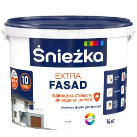 Фарба в/е Екстра Фасад 33344 Снєжка Україна 14кг(р)