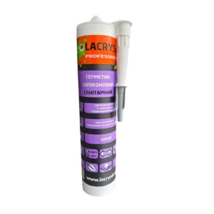 Герметик силіконовий санітарний білий  Lacrysil 280гр /