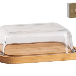 Маслянка скло бамбук з кришкою LB640/2 79853 /