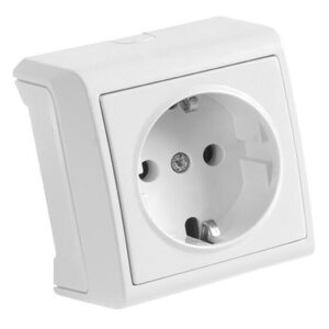 Розетка накладна одинарна з/з Viko Vera 87094 /