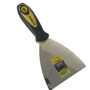 Шпатель нерж двохкомпонент ручка 75мм Сталь 95085 /