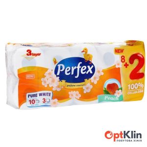 Туалетний папір ПЕРФЕКС 10 рул. 3-шаровий персик 30766 /