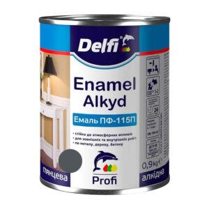 Емаль сіра Delfi 0,9кг. 339998