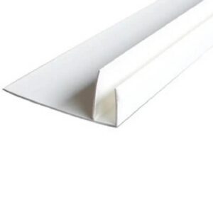 Профіль під вагонку F-образний білий 8мм (за 1м) 19176 /