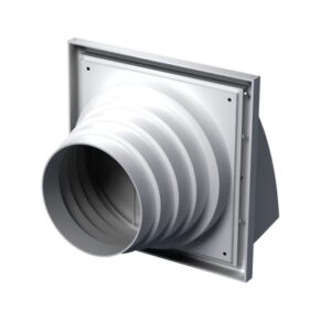 Вентиляційна решітка з приєднаним фланцем д80-150 170х170 Коричн 61-285 29078 /