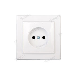 Розетка врізна подв. з/з 16А Enzo біла ЕН 87062 /