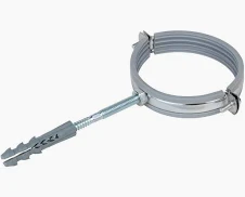 Хомут для труби д109-119 (каналіз труба) розбірний на шпильці 8х100 з дюбелем 27948 Україна