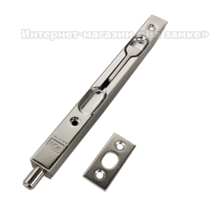 Шпінгалет врізний торцевий Apecs хром нікель 14см /