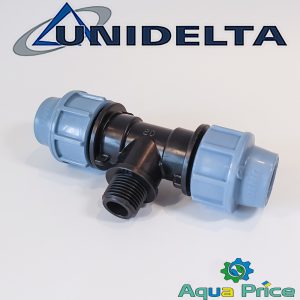 Трійник д20-20-1/2 зовн. різьба ПВХ /