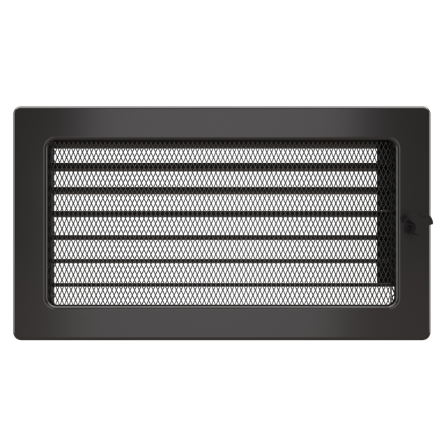 Вентиляційна решітка з сіткою і жалюзі 180х180мм 27213 /