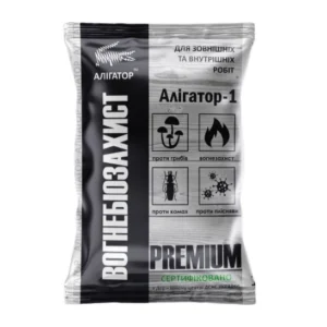 Вогнебіозахист для дерева Алігатор 1кг 1:10 Концентрат зелений 30770 Україна