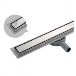 Трап - душовий канал 400мм, вихід 50мм 360*, з площад. під .плитку 27738 /