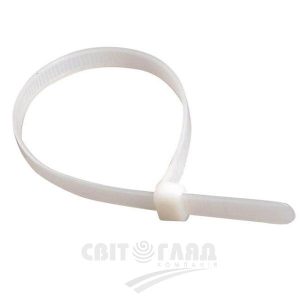 Хомут кабель шв монтажу fi 8 білі (за 1шт) /